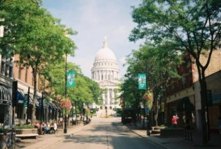 Capitol from State St. in Madison, WI